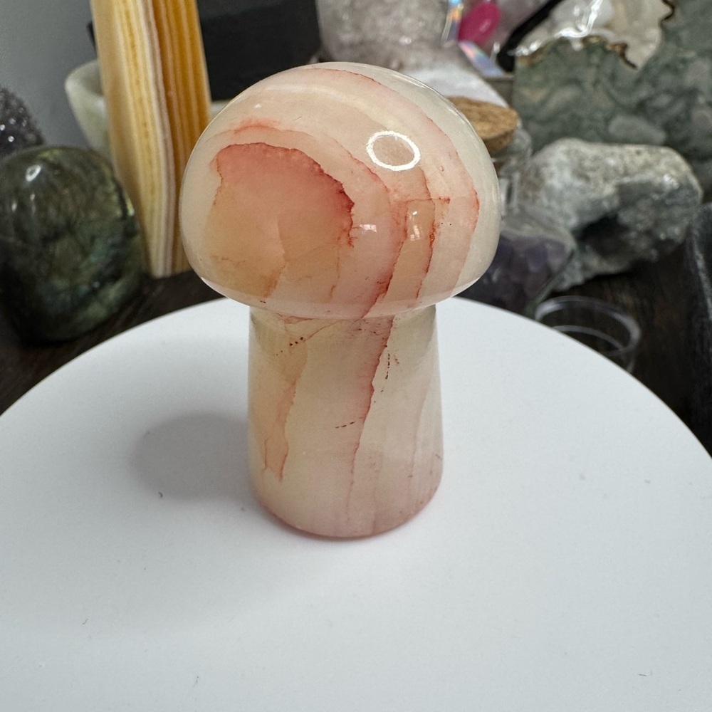 Carnelian Mushroom Carving